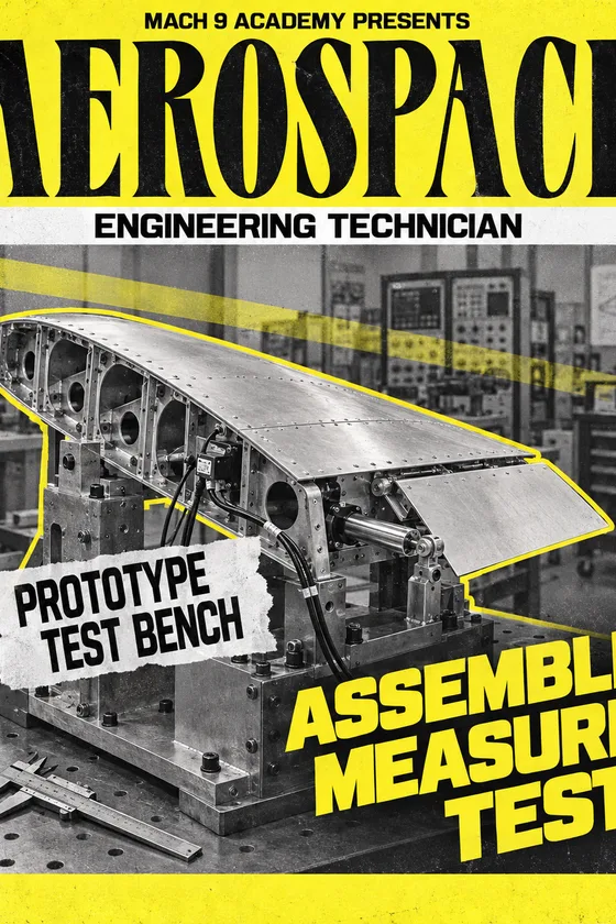 Aerospace Engineering Technician, career poster