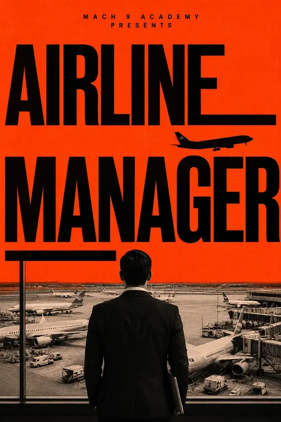 Airline Manager, career poster