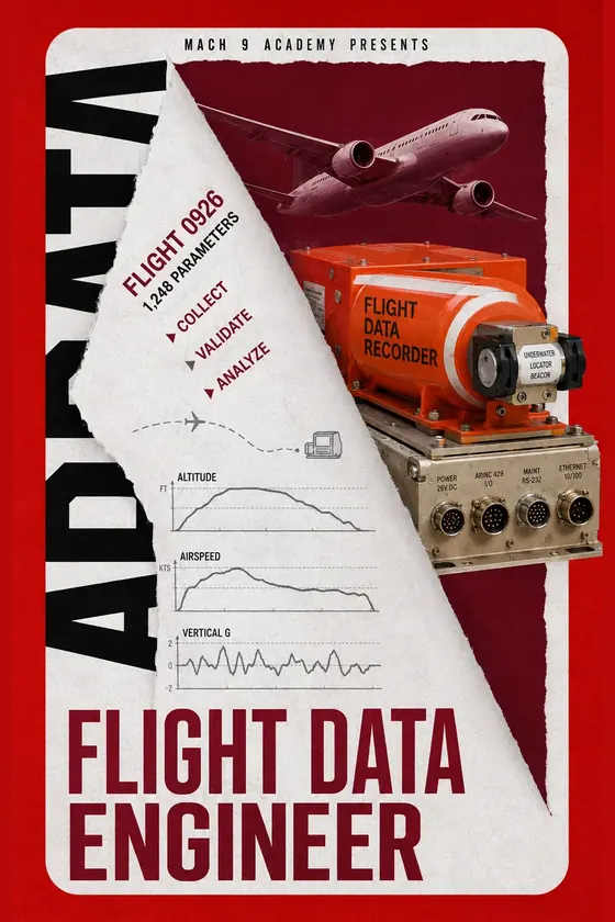 Flight Data Engineer, career poster