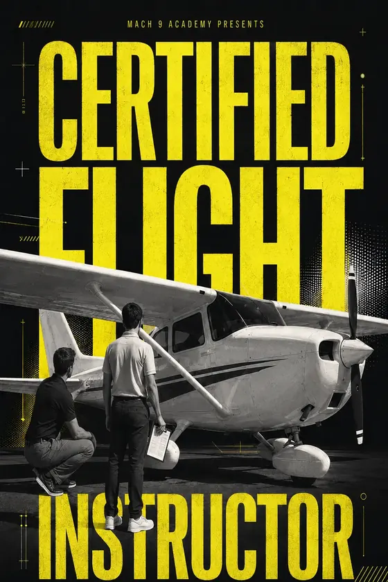 Certified Flight Instructor, career poster
