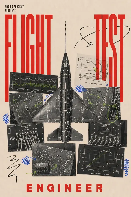 Flight Test Engineer, career poster