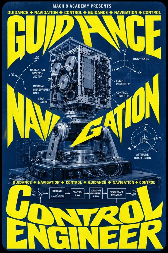 Guidance, Navigation and Control Engineer, career poster