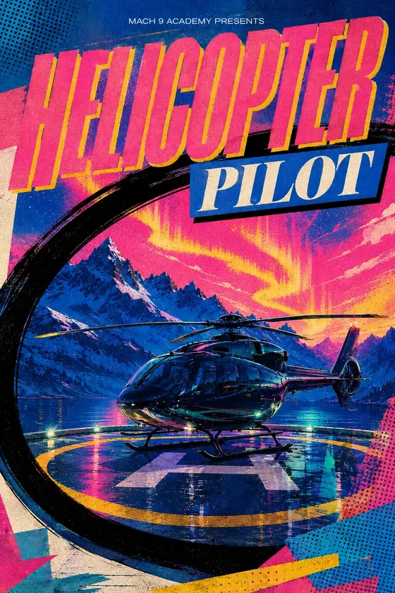 Helicopter Pilot, career poster