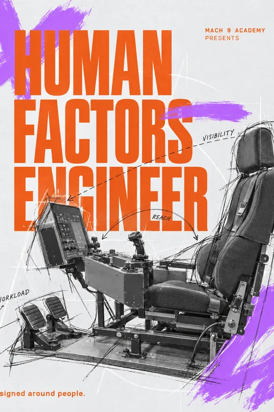 Human Factors Engineer, career poster