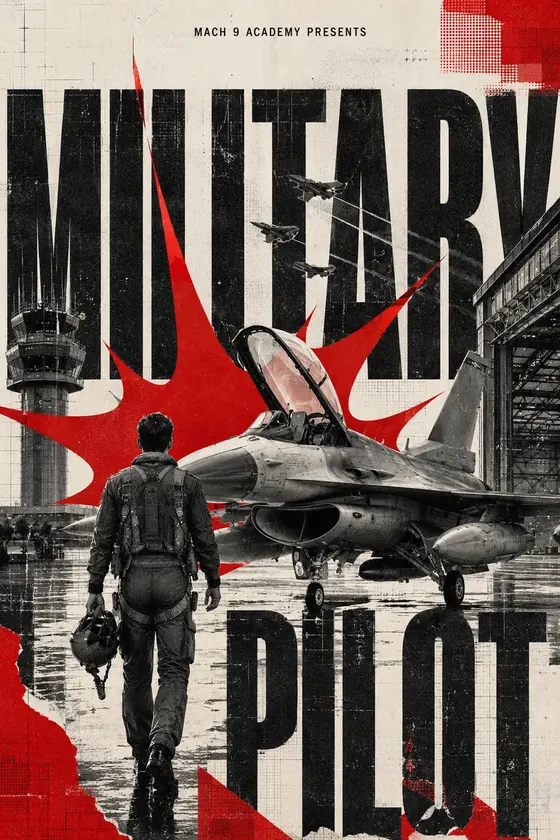 Military Pilot, career poster