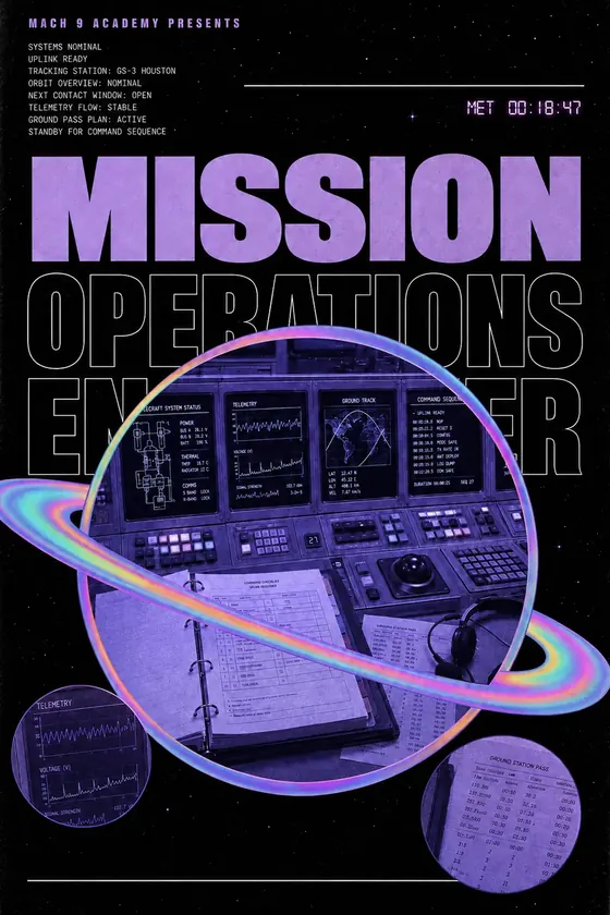 Mission Operations Engineer, career poster
