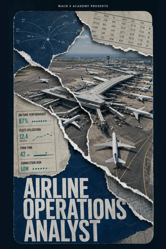 Airline Operations Analyst, career poster