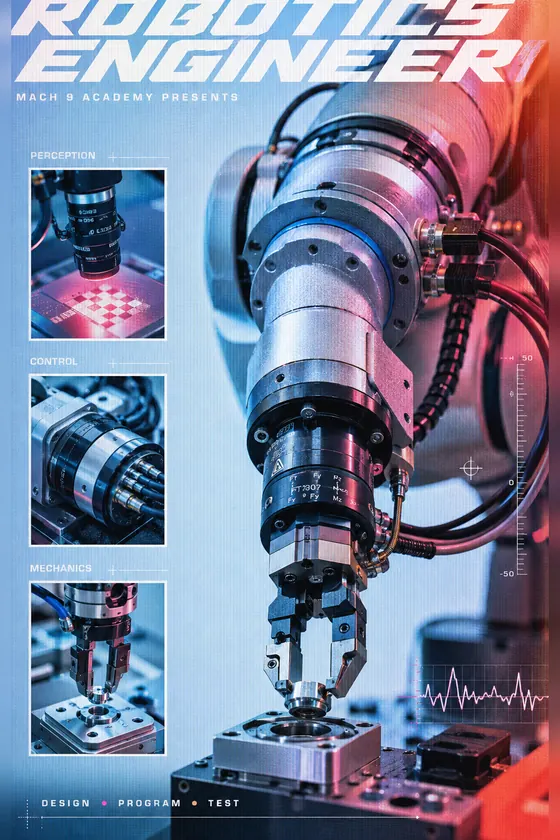 Robotics Engineer, career poster