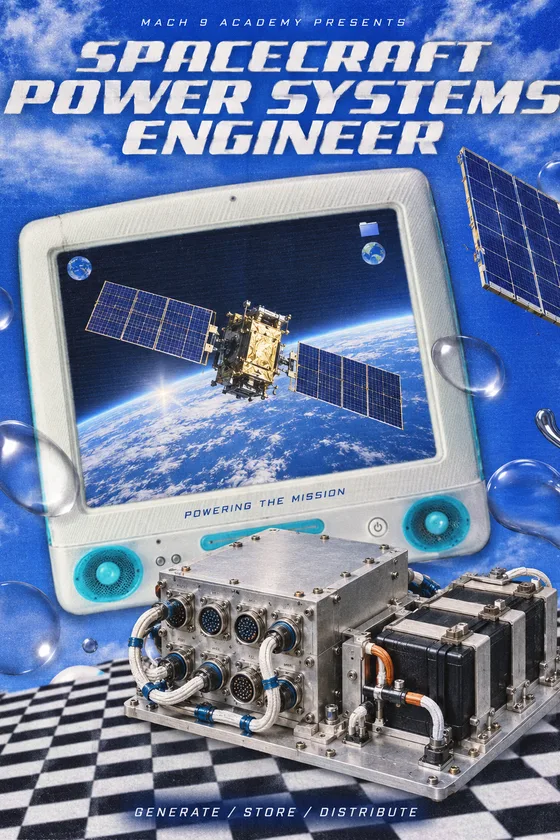 Spacecraft Power Systems Engineer, career poster